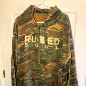 Rugged Soul Inc Sweatshirt / Size XL / Camo / Beer Koozie